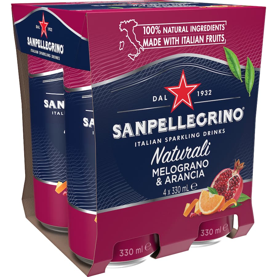 San Pellegrino Sparkling Fruit Drink Melograno & Arancia