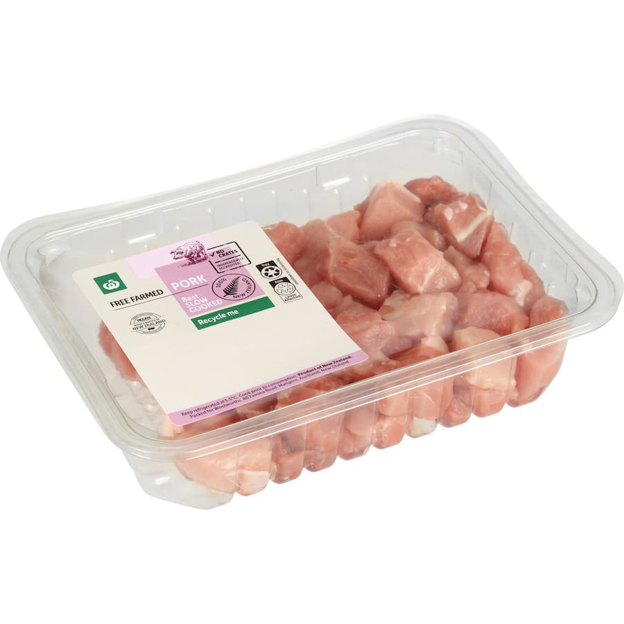 Woolworths Nz Diced Pork Free Farmed