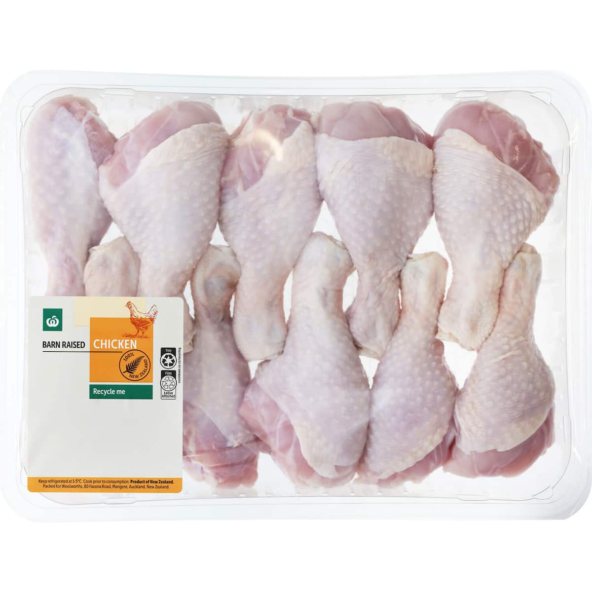 Woolworths NZ Chicken Drumsticks 812pc 0.91.8kg bunch