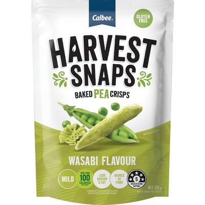 harvest snaps pea crisps wasabi
