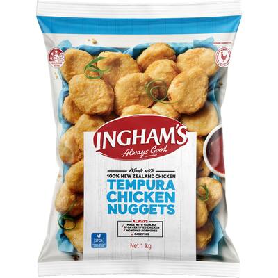 inghams chicken nuggets tempura