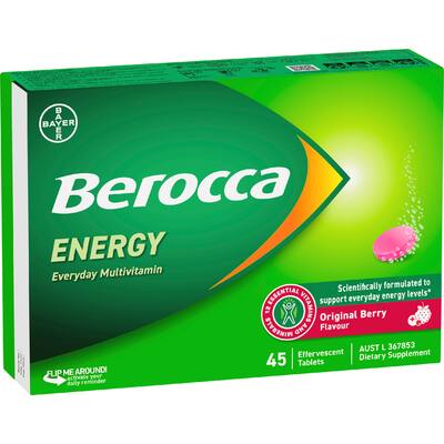 berocca performance effervescent energy vitamin c original berry