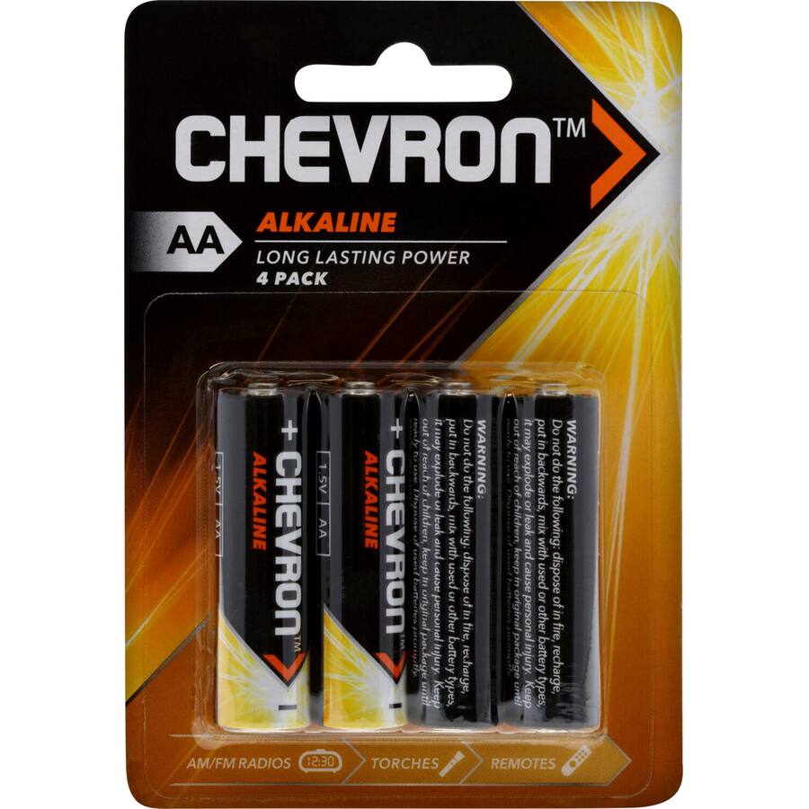 Chevron Alkaline Aa Battery Alkaline