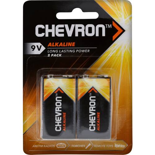 Chevron Alkaline 9v Battery Alkaline