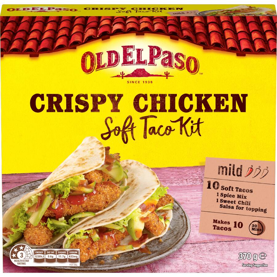Old El Paso Soft Taco Kit Crispy Chicken