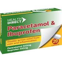 Health Direct Paracetamol 500mg & Ibuprofen 200mg Tablets