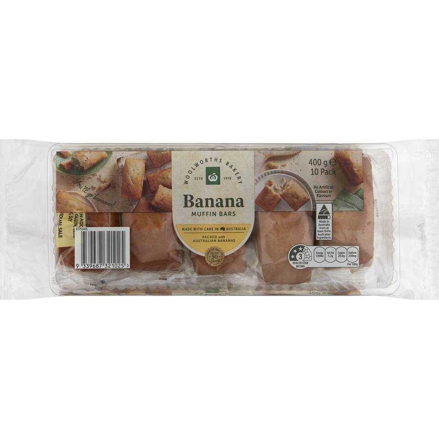 Woolworths Muffin Bar Banana