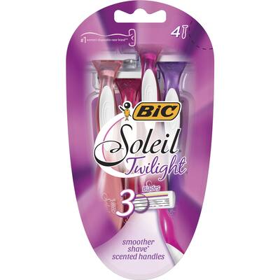 bic soleil disposable razors twilight lavender