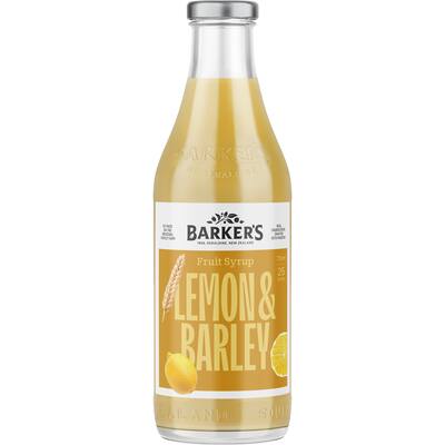 barker's fruit syrup lemon & barley