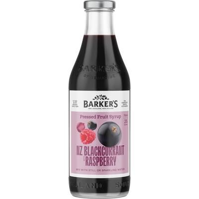 barker's fruit syrup nz blackcurrant with raspberry