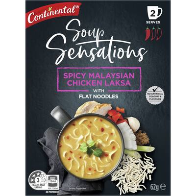 continental soup sensations chicken laksa spicy malaysian