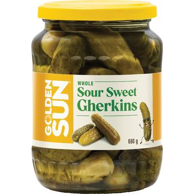 golden sun gherkins sour sweet gluten free