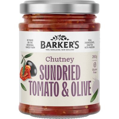 barker's chutney sundried tomato & olive