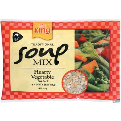 king soup mix hearty vegetable low salt