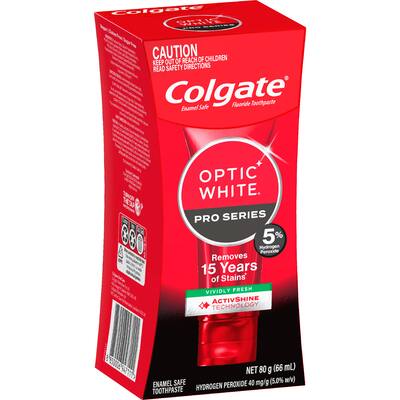 colgate optic white toothpaste whitening vividly fresh