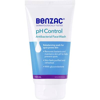 benzac face wash ph control antibacterial