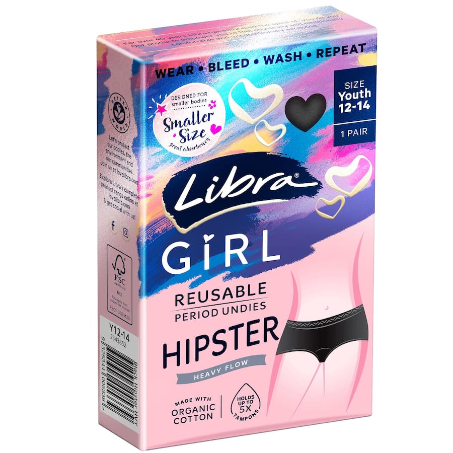 Libra Period Underwear Hipster Medium