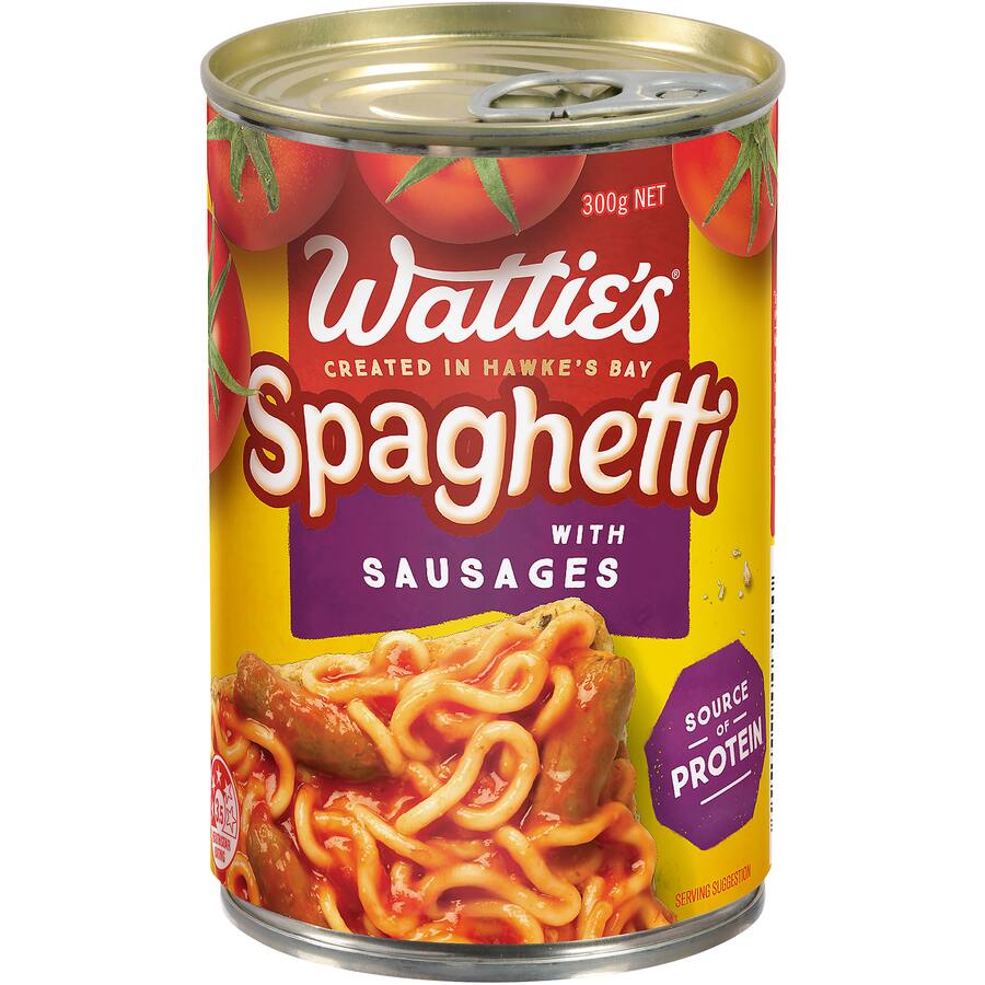 Watties Spaghetti With Sausages