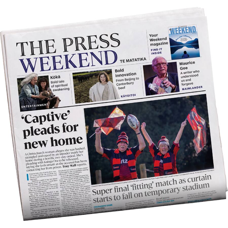 The Christchurch Press Newspaper Saturday Edition