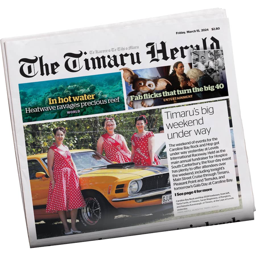 Timaru Herald Newspaper Saturday Edition