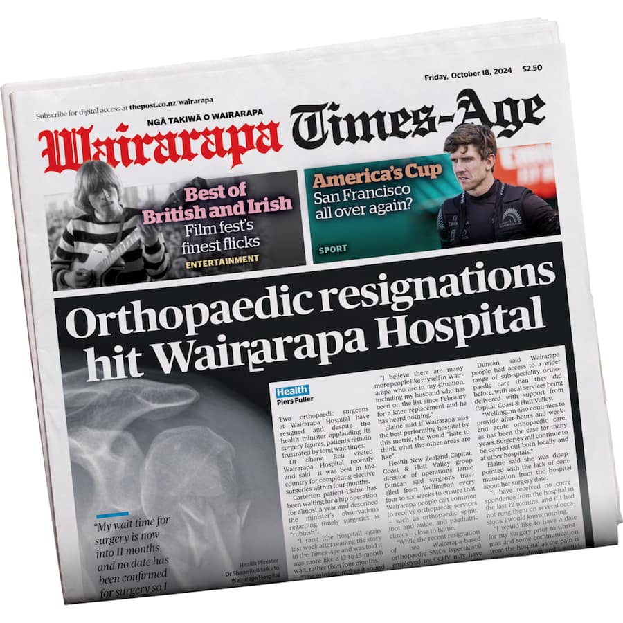 Wairarapa Times Newspaper Tuesday To Friday
