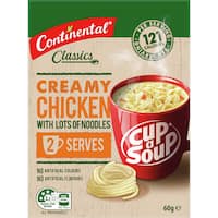 Continental Cup A Soup Instant Soup Chicken & Lots Of Noodles 60g