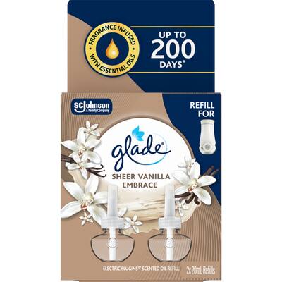 glade scented oil plug in sheer vanilla embrace