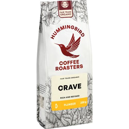 Hummingbird Coffee Plunger Crave Organic Fair Trade