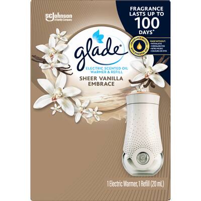 glade scented oil diffuser sheer vanilla embrace