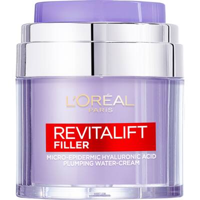 loreal revitalift filler face cream hyaluronic acid pluming water