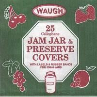 Waugh Preserving Needs Cellophane Jam Jar Covers