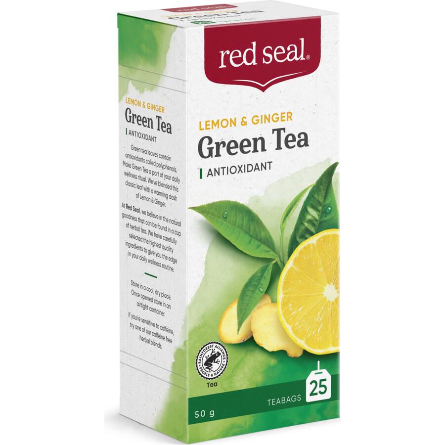 Red Seal Green Tea Lemon & Ginger