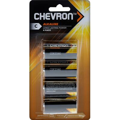 chevron alkaline c battery alkaline