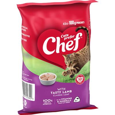 chef classic wet cat food tasty lamb