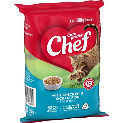 chef classic wet cat food chicken & ocean fish