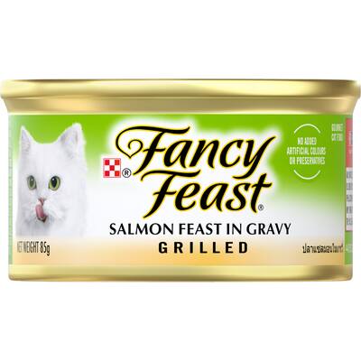 fancy feast grilled wet cat food salmon feast gravy