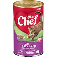 chef classic wet cat food tasty lamb (690g)