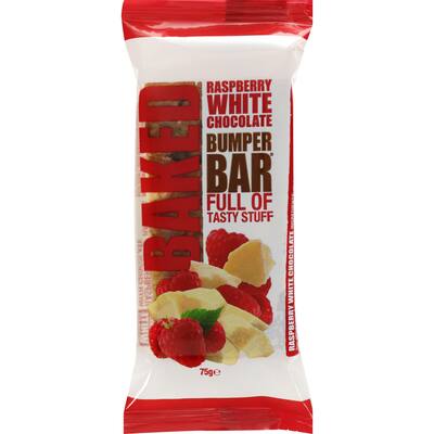 cookietime bumper bars muesli slice raspberry & white chocolate