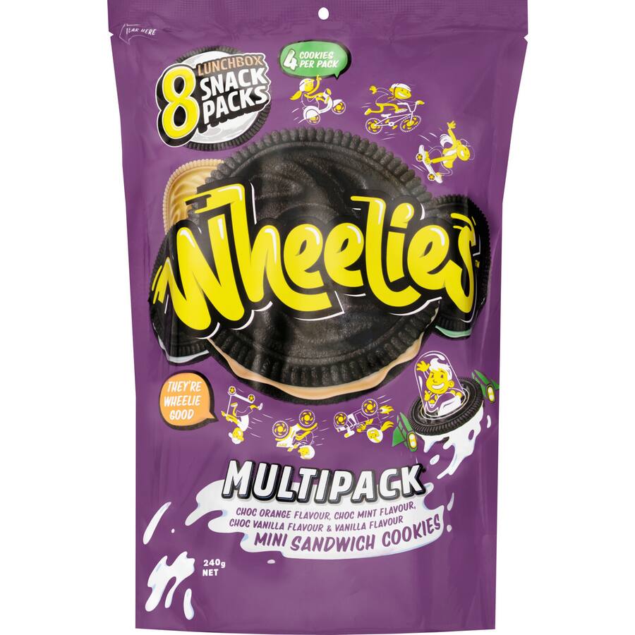 Wheelies Creme Filled Multipack 240G