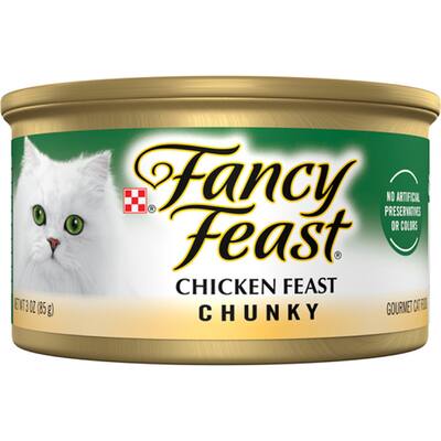 fancy feast wet cat food chunky chicken feast
