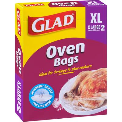glad oven bags extra large 500x500mm