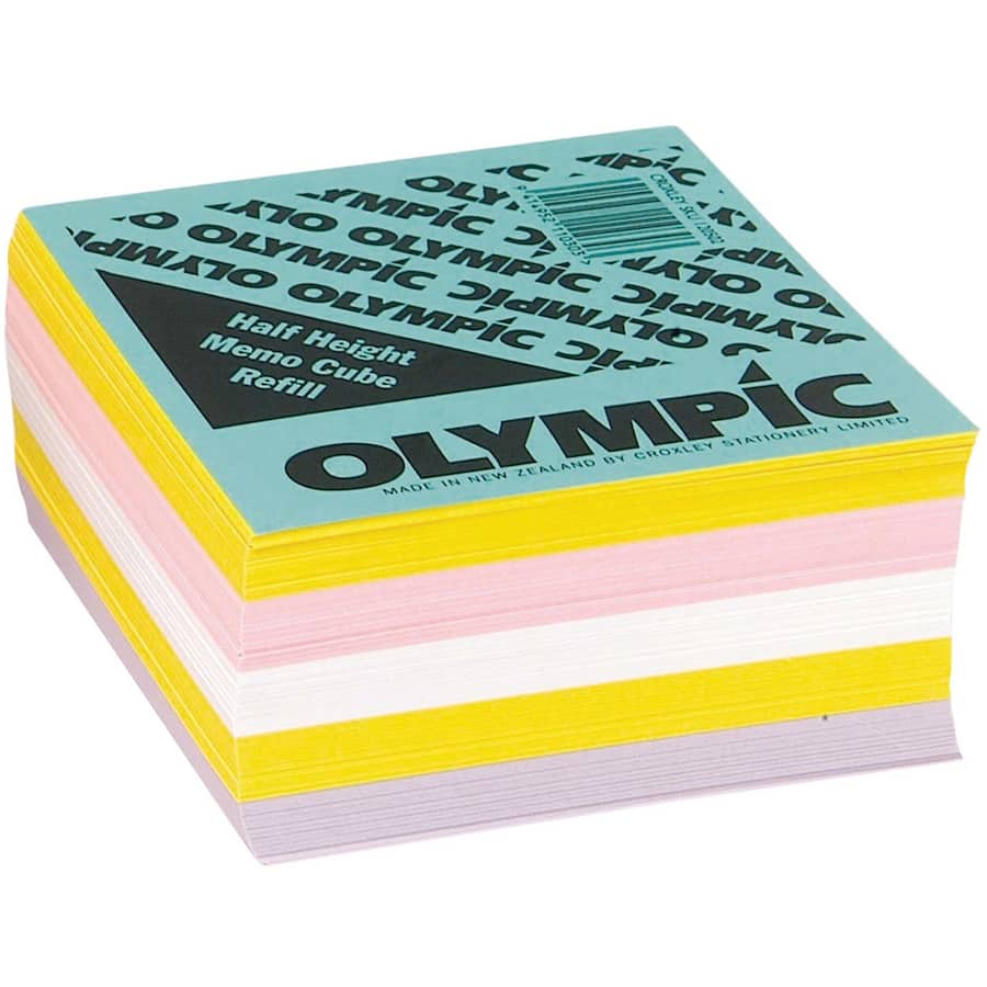 Olympic Memo Cube Half Height