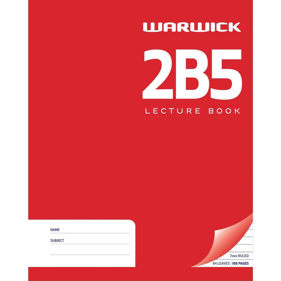 Warwick Exercise Book 2B5 Lecture