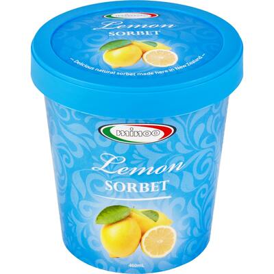 minoo sorbet lemon