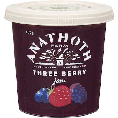 anathoth farm mixed berry jam 3 berries
