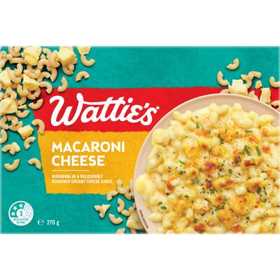 watties frozen meal macaroni cheese