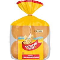 Nature's Fresh King Plain Burger Buns