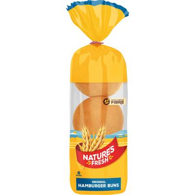 natures fresh burger buns plain