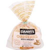 dannys pita bread plain minis