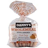 Dannys Real Pita Bread Mini Wholemeal